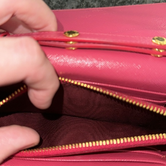 Prada Saffiano Crossbody Leather Wallet - Picture 8 of 15